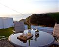 Enjoy a glass of wine at The Chalet By The Sea; Whitsand Bay; Whitsand Bay