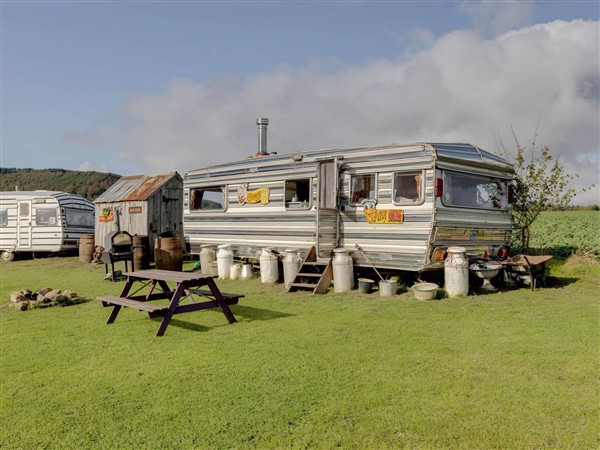 2 x Double Bed Glamping Wagon at Dalby Forest in North Yorkshire