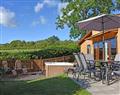 Relax in your Hot Tub with a glass of wine at Ash Lodge; Rhayader; Powys