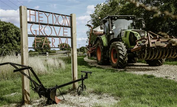 Canvas hideaway with farm-house shower at Heydon Grove Farm in Norfolk