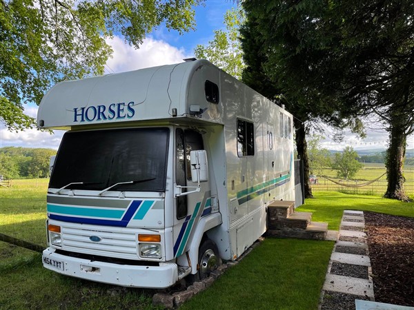 Dobbin the horse box in The Lake District in Cumbria