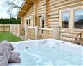 Relax in your Hot Tub with a glass of wine at Fir Tree Lodge; Denbighshire