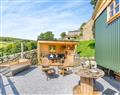 Relax in your Hot Tub with a glass of wine at Flossys Hut; West Yorkshire