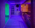 Relax in your Hot Tub with a glass of wine at Golden Crown Spa; Ayrshire