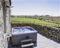Relax in your Hot Tub with a glass of wine at High Kirkland Holiday Cottages: Cottage 2; Kirkcudbrightshire