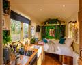 Enjoy a glass of wine at Hillside View Shepherd’s Hut; Worcester; Malvern Hills