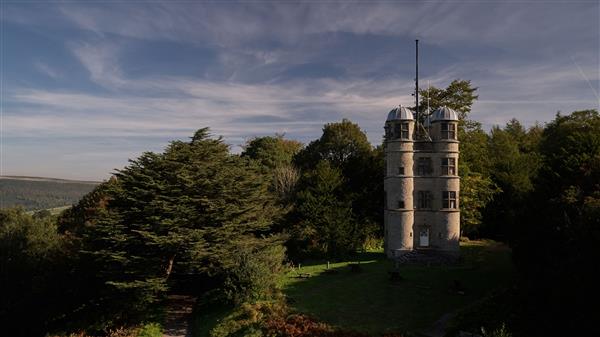 Hunting Tower in Chatsworth Estate, Baslow, near Bakewell, Derbyshire