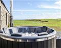 Relax in your Hot Tub with a glass of wine at Kevans Farm - The Seaview Retreat; Wigtownshire