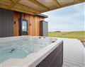 Relax in your Hot Tub with a glass of wine at Pirleyhill Pods - Turnberry; Ayrshire