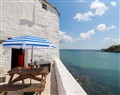 Enjoy a glass of wine at Rock Cottage; ; Portmellon near Mevagissey