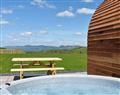 Relax in your Hot Tub with a glass of wine at Ruthin Pods - Siambr Wen; Denbighshire