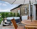 Relax in your Hot Tub with a glass of wine at Sgubor Llwyndu; Dyfed