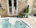 Relax in your Hot Tub with a glass of wine at Stable Cottage; Hexham; Northumberland