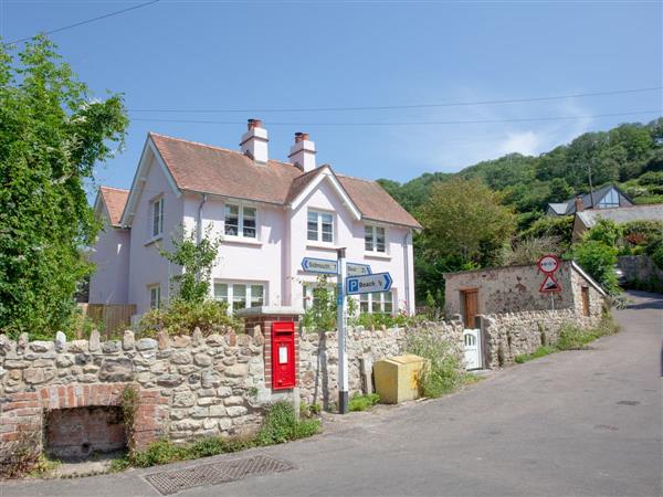 The Pink House in Branscombe, Cornwall